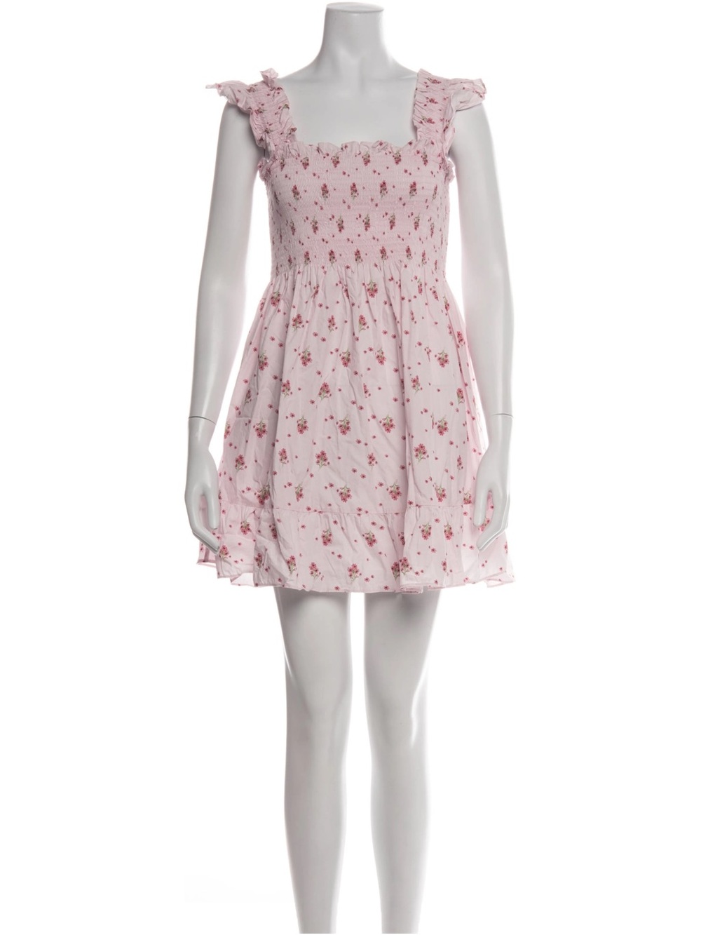 Like New Hill House Elizabeth Mini Dress in Pink Ditsy Size XS